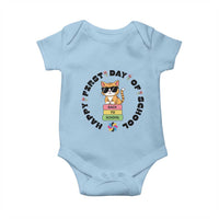 Cat Happy First Day Of School Baby Onesie Back To School Gift For Kids - Wonder Print Shop