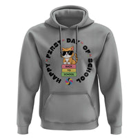 Cat Happy First Day Of School Hoodie Back To School Gift For Kids - Wonder Print Shop