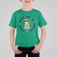 Cat Happy First Day Of School T Shirt For Kid Back To School Gift For Kids - Wonder Print Shop