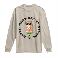 Cat Happy First Day Of School Long Sleeve Shirt Back To School Gift For Kids - Wonder Print Shop