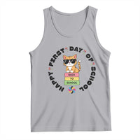Cat Happy First Day Of School Tank Top Back To School Gift For Kids - Wonder Print Shop