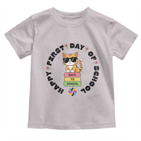 Cat Happy First Day Of School Toddler T Shirt Back To School Gift For Kids - Wonder Print Shop