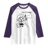 Back To school Raglan Shirt Funny Teacher Teaching Cat Lover Gift - Wonder Print Shop