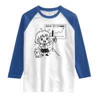 Back To school Raglan Shirt Funny Teacher Teaching Cat Lover Gift - Wonder Print Shop