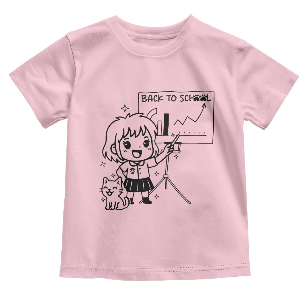 Back To school Toddler T Shirt Funny Teacher Teaching Cat Lover Gift - Wonder Print Shop
