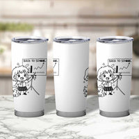 Back To school Tumbler Cup Funny Teacher Teaching Cat Lover Gift