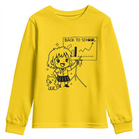 Back To school Youth Sweatshirt Funny Teacher Teaching Cat Lover Gift - Wonder Print Shop