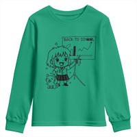 Back To school Youth Sweatshirt Funny Teacher Teaching Cat Lover Gift - Wonder Print Shop