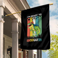 Funny Dinosaur Im Ready To Crush Kindergarten Gift Garden Flag - Wonder Print Shop