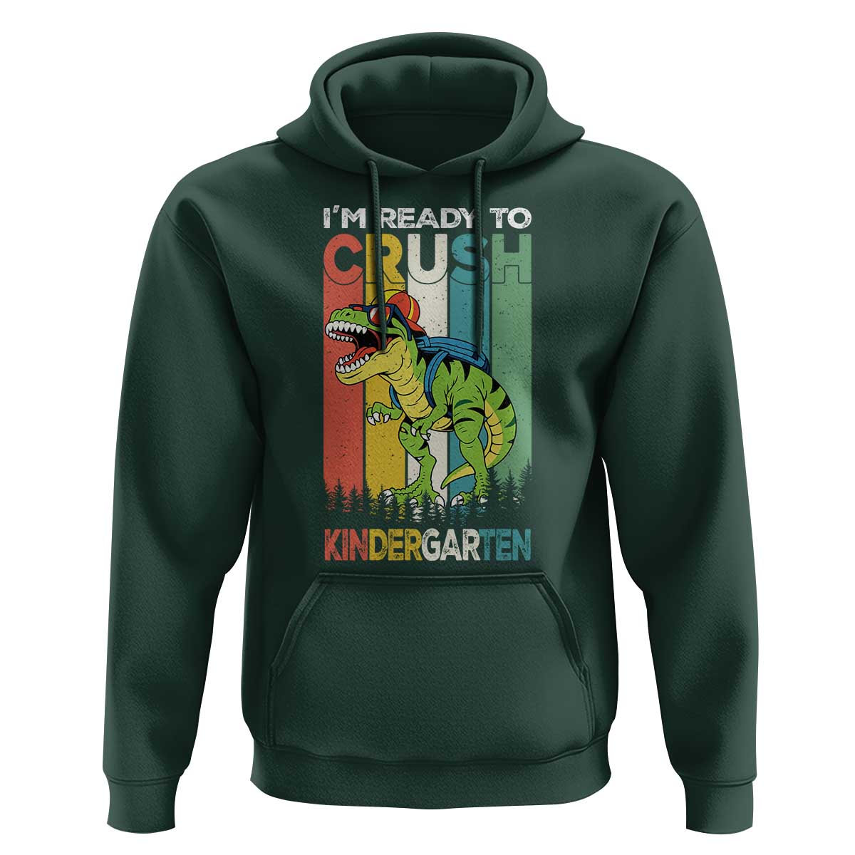 Funny Dinosaur Im Ready To Crush Kindergarten Gift Hoodie - Wonder Print Shop