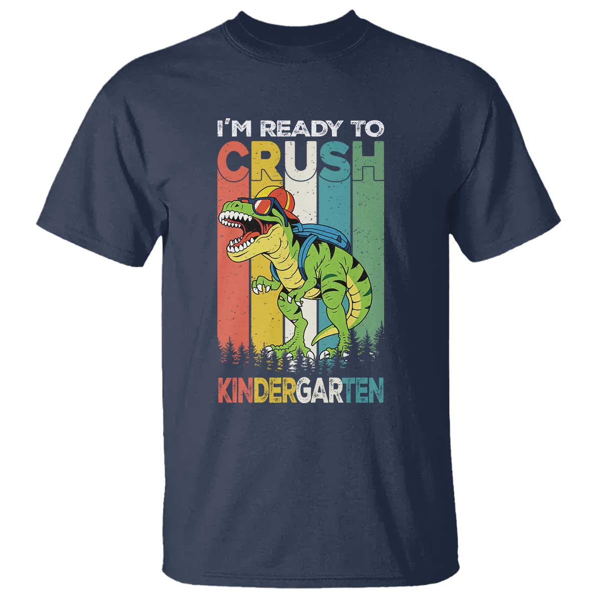Funny Dinosaur Im Ready To Crush Kindergarten Gift T Shirt - Wonder Print Shop