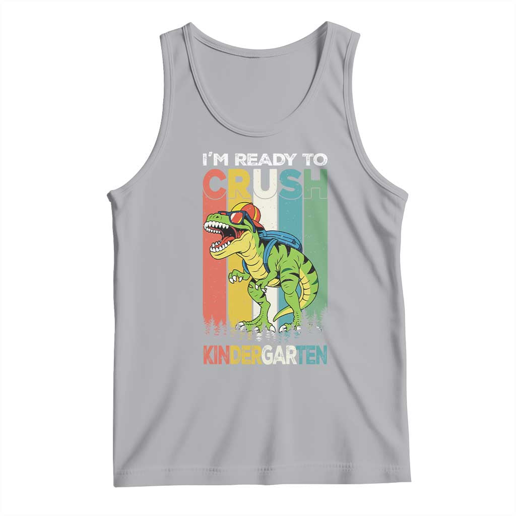 Funny Dinosaur Im Ready To Crush Kindergarten Gift Tank Top - Wonder Print Shop
