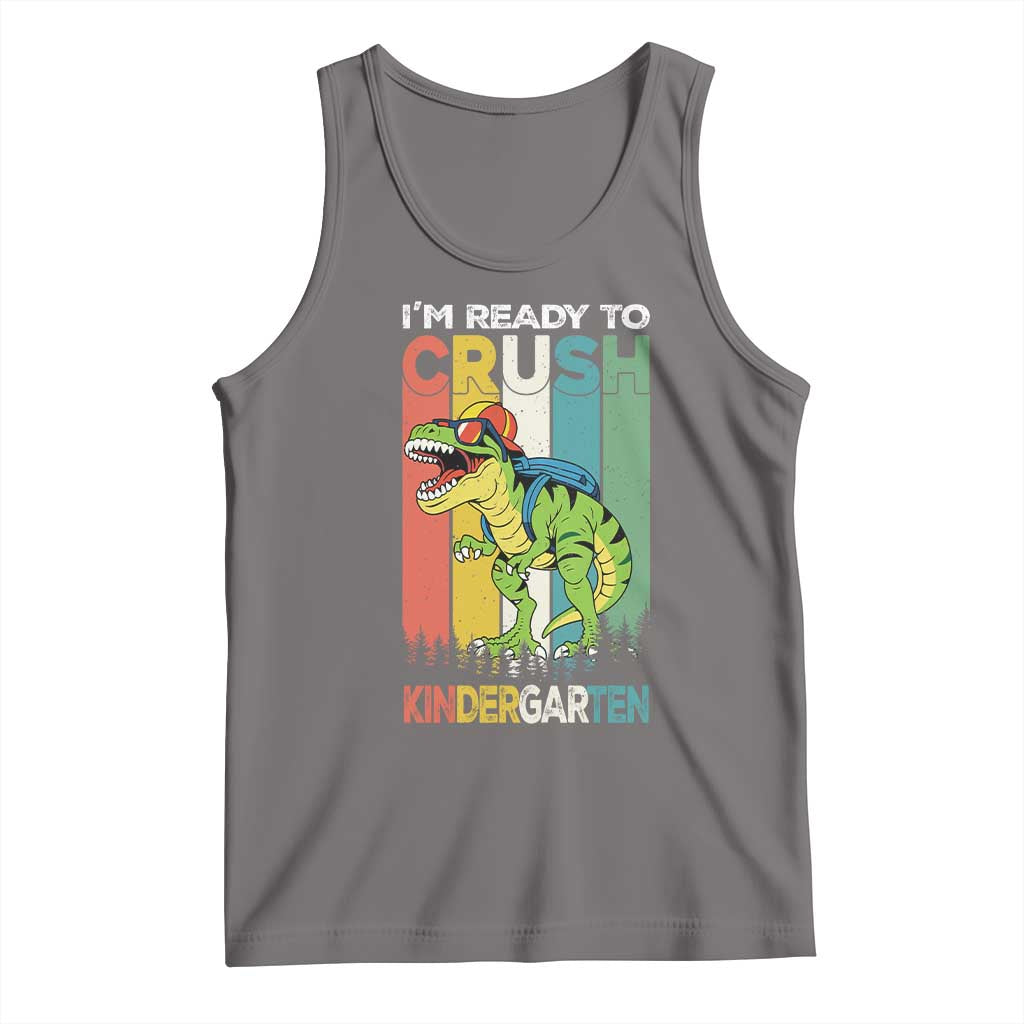 Funny Dinosaur Im Ready To Crush Kindergarten Gift Tank Top - Wonder Print Shop
