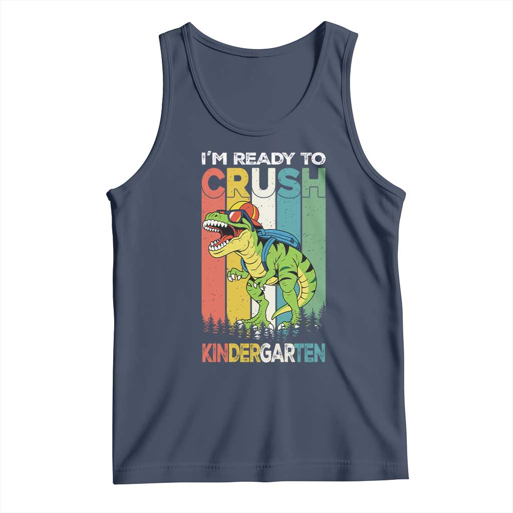 Funny Dinosaur Im Ready To Crush Kindergarten Gift Tank Top - Wonder Print Shop