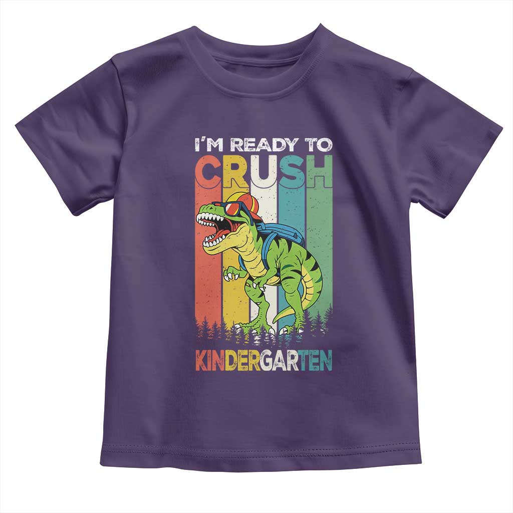 Funny Dinosaur Im Ready To Crush Kindergarten Gift Toddler T Shirt - Wonder Print Shop