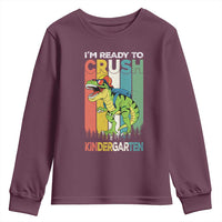 Funny Dinosaur Im Ready To Crush Kindergarten Gift Youth Sweatshirt - Wonder Print Shop