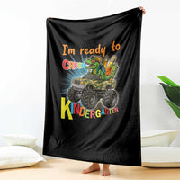 Im Ready To Crush Kindergarten Throw Blanket Dinosaur Driving Truck Gift - Wonder Print Shop