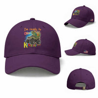Im Ready To Crush Kindergarten Baseball Cap Dinosaur Driving Truck Gift
