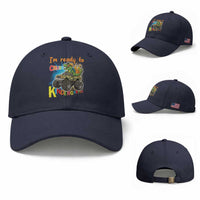 Im Ready To Crush Kindergarten Baseball Cap Dinosaur Driving Truck Gift