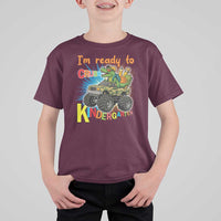 Im Ready To Crush Kindergarten T Shirt For Kid Dinosaur Driving Truck Gift - Wonder Print Shop