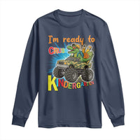 Im Ready To Crush Kindergarten Long Sleeve Shirt Dinosaur Driving Truck Gift - Wonder Print Shop