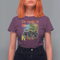 Im Ready To Crush Kindergarten T Shirt For Women Dinosaur Driving Truck Gift - Wonder Print Shop