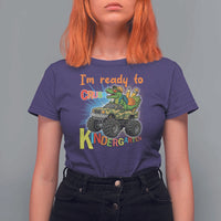 Im Ready To Crush Kindergarten T Shirt For Women Dinosaur Driving Truck Gift - Wonder Print Shop
