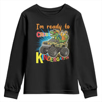 Im Ready To Crush Kindergarten Youth Sweatshirt Dinosaur Driving Truck Gift - Wonder Print Shop