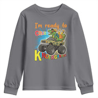 Im Ready To Crush Kindergarten Youth Sweatshirt Dinosaur Driving Truck Gift - Wonder Print Shop