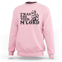 Twas The Tism Funny Medieval Knight Cat Sweatshirt Armor Meme Fantasy Gift
