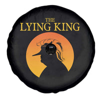 Funny The Lying King Long Nose Silhouette Spare Tire Cover Vintage Political Satire Statement Gift