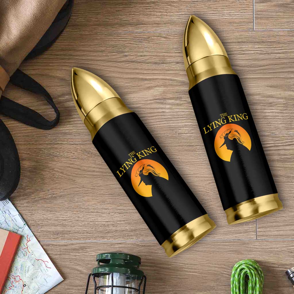 Funny The Lying King Long Nose Silhouette Bullet Tumbler Vintage Political Satire Statement Gift