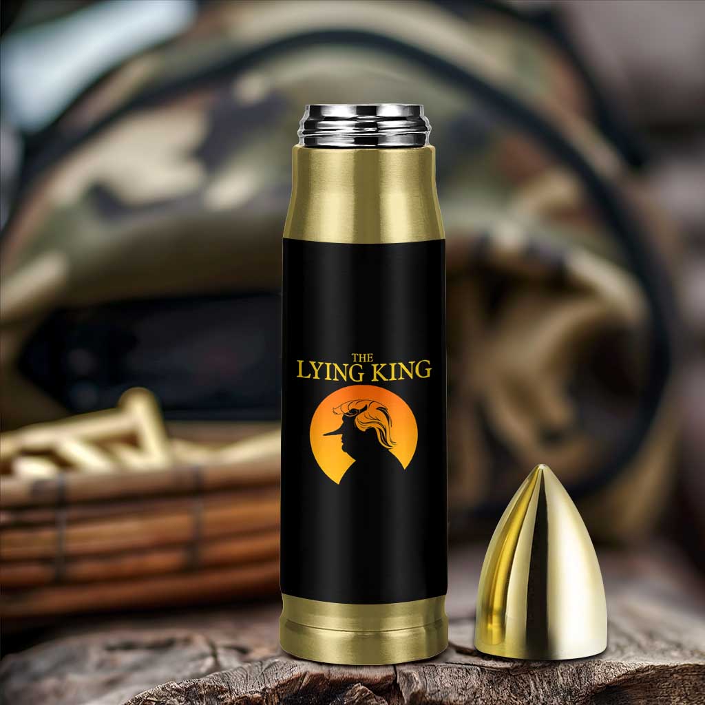 Funny The Lying King Long Nose Silhouette Bullet Tumbler Vintage Political Satire Statement Gift