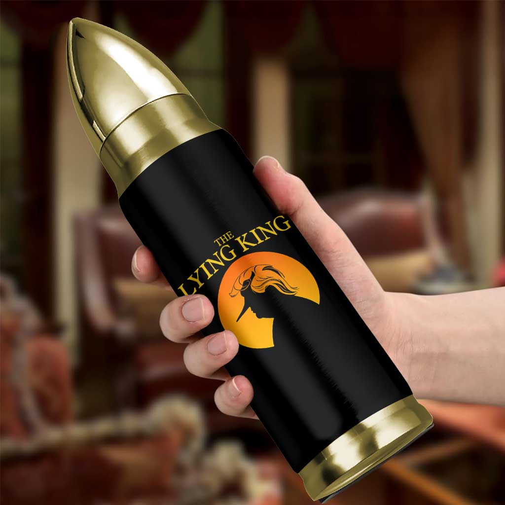 Funny The Lying King Long Nose Silhouette Bullet Tumbler Vintage Political Satire Statement Gift