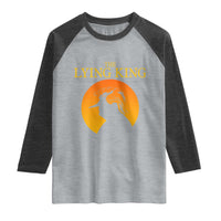 Funny The Lying King Long Nose Silhouette Raglan Shirt Vintage Political Satire Statement Gift