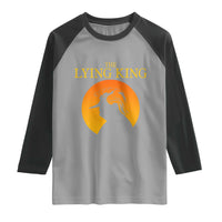 Funny The Lying King Long Nose Silhouette Raglan Shirt Vintage Political Satire Statement Gift
