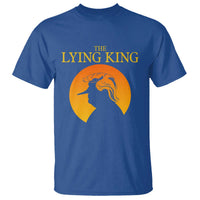 Funny The Lying King Long Nose Silhouette T Shirt Vintage Political Satire Statement Gift