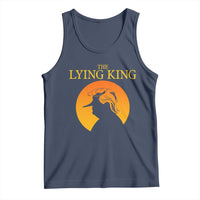 Funny The Lying King Long Nose Silhouette Tank Top Vintage Political Satire Statement Gift