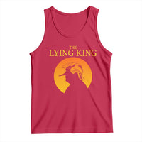 Funny The Lying King Long Nose Silhouette Tank Top Vintage Political Satire Statement Gift
