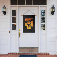 The Lying King Political Satire Garden Flag Funny Bold Sarcastic Statement Gift