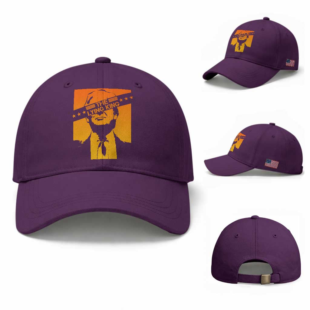 The Lying King Political Satire Baseball Cap Funny Bold Sarcastic Statement Gift