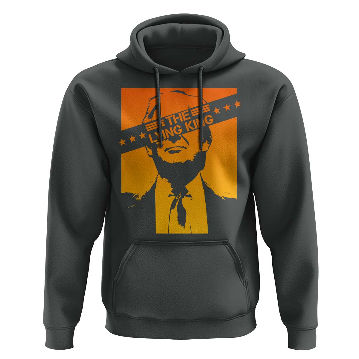 The Lying King Political Satire Hoodie Funny Bold Sarcastic Statement Gift