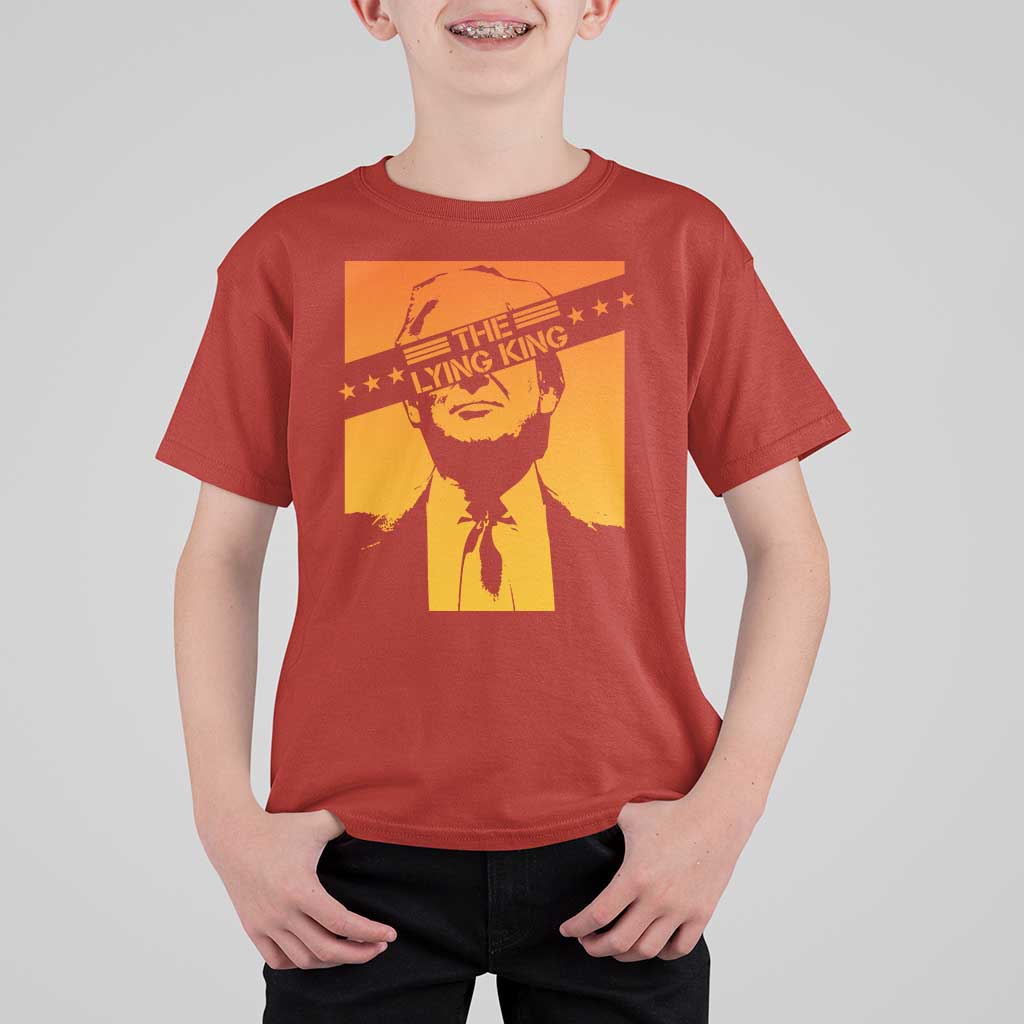 The Lying King Political Satire T Shirt For Kid Funny Bold Sarcastic Statement Gift
