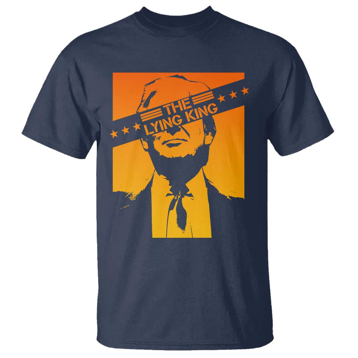 The Lying King Political Satire T Shirt Funny Bold Sarcastic Statement Gift