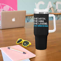 The Myth The Man The Legend Bridesman Tumbler With Handle Wedding Party Bridal Crew Gift