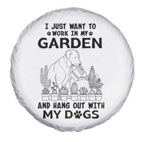 I Just Want To Garden And Hangout With My Dog Spare Tire Cover Gardener Gift - Wonder Print Shop