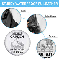 I Just Want To Garden And Hangout With My Dog Spare Tire Cover Gardener Gift - Wonder Print Shop