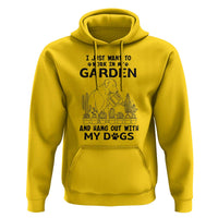 I Just Want To Garden And Hangout With My Dog Hoodie Gardener Gift - Wonder Print Shop