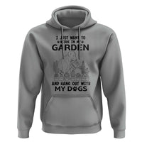 I Just Want To Garden And Hangout With My Dog Hoodie Gardener Gift - Wonder Print Shop