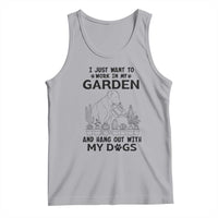 I Just Want To Garden And Hangout With My Dog Tank Top Gardener Gift - Wonder Print Shop